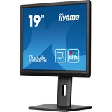 iiyama ProLite B1980S-B1, LED-Monitor 48 cm (19 Zoll), schwarz (matt), SXGA, TN, HDMI, DP, Ergonomischer Standfuß