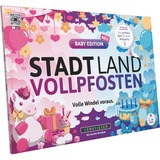 Denkriesen Stadt Land Vollpfosten - Baby Edition, Partyspiel A4-Spielblock