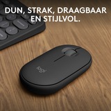 Logitech Pebble Mouse 2 M350s, Maus graphit, Bluetooth, für Windows/macOS/iPadOS/Android/ChromeOS/Linux