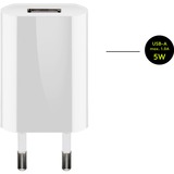 goobay Apple Lightning Ladeset 5 Watt, Ladegerät weiß, 1 Meter Kabel