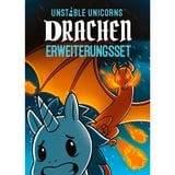 Asmodee Unstable Unicorns  - Drachen Erweiterungsset, Kartenspiel Erweiterung