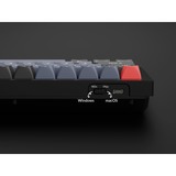 Keychron Q8 Barebone ISO Knob, Gaming-Tastatur grau, Alice Layout, Hot-Swap, Aluminiumrahmen, RGB