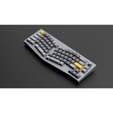 Keychron Q8 Barebone ISO Knob, Gaming-Tastatur grau, Alice Layout, Hot-Swap, Aluminiumrahmen, RGB