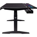 Thermaltake G700 RGB Gaming Desk, Gaming-Tisch schwarz, RGB-LED-Lichtleiste 16,8 Millionen Farben