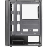 Aerocool Delta A-BK-v1, Tower-Gehäuse schwarz, Seitenteil aus Acryl