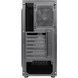 Aerocool Delta A-BK-v1, Tower-Gehäuse schwarz, Seitenteil aus Acryl