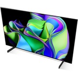 LG OLED42C31LA, OLED-Fernseher 105.5 cm (42 Zoll), schwarz/dunkelsilber, UltraHD/4K, HDR, SmartTV, 100Hz Panel