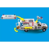 PLAYMOBIL 70936 City Action Rettungs-Fahrzeug: US Ambulance, Konstruktionsspielzeug Mit Licht und original US Rettungswagen-Sirenen-Sound