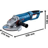 Bosch Winkelschleifer GWS 27-180 JR Professional blau, 2.700 Watt