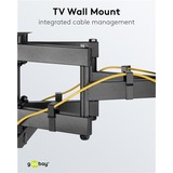 goobay TV-Wandhalterung Pro FULLMOTION (L) schwarz, für 94 - 178cm (37" - 70") Fernseher