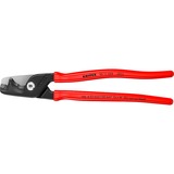 KNIPEX StepCut XL Kabelschere 95 11 225, Schneid-Zange rot, Länge 225mm