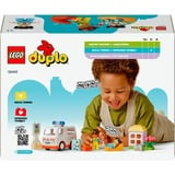 LEGO 10447 DUPLO Town Rettungswagen mit Fahrer, Konstruktionsspielzeug 