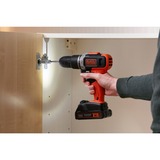 BLACK+DECKER Akku-Schlagbohrschrauber BCKSB02, 18Volt orange/schwarz, Li-Ionen Akku 1,5Ah, Aufbewahrungsbox, 62-teiliges Zubehör-Set