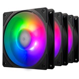 Cooler Master Mobius 120P ARGB 120x120x25, Gehäuselüfter schwarz, 3er Pack