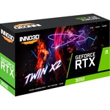 INNO3D GeForce RTX 3050 TWIN X2, Grafikkarte Lite Hash Rate, 1x DisplayPort, 1x HDMI 2.1