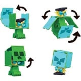 Mattel Minecraft Flippin' Figure Creeper + Charged Creeper, Spielfigur 