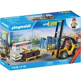 PLAYMOBIL 71528 City Action Gabelstapler mit Fracht, Konstruktionsspielzeug 