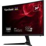 ViewSonic VX2418C, Gaming-Monitor 60 cm (24 Zoll), schwarz (matt), FullHD, VA, Curved, Free-Sync Premium, 165Hz Panel