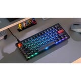 Keychron V4, Gaming-Tastatur schwarz/blaugrau, DE-Layout, Keychron K Pro Brown, Hot-Swap, RGB