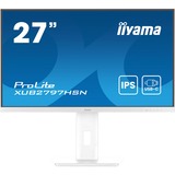 iiyama ProLite XUB2797HSN-W2, LED-Monitor 68.5 cm (27 Zoll), weiß (matt), FullHD, IPS, USB-C, RJ-45, 100Hz Panel