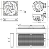 Arctic Liquid Freezer III 280, Wasserkühlung schwarz