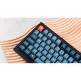 Keychron V1 Max, Gaming-Tastatur schwarz/blaugrau, DE-Layout, Gateron Jupiter Brown, Hot-Swap, RGB