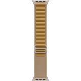 Apple 49 mm Alpine Loop, Uhrenarmband beige/titan, Größe L