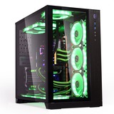 Lian Li O11DX Dynamic , Tower-Gehäuse schwarz, Tempered Glass x 2