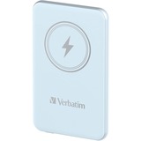 Verbatim Wireless Powerbank Charge 'n' Go 5.000mAh hellblau, Qi, PD 3.0, Quick Charge 3.0