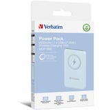 Verbatim Wireless Powerbank Charge 'n' Go 5.000mAh hellblau, Qi, PD 3.0, Quick Charge 3.0