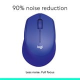 Logitech M330 Silent Plus, Maus blau