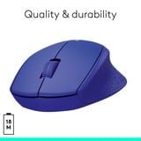 Logitech M330 Silent Plus, Maus blau