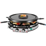 ProfiCook  2in1 Raclette Grill & Fondueset PC RG/FD 1245 schwarz/silber