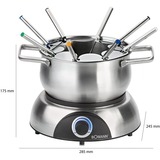 Bomann Fondue-Set FD 2248 CB edelstahl, 1.400 Watt, Topf 1,2 Liter