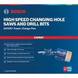 Bosch Expert Power Change Plus Adapter, Hex 11mm blau, 2-teilig, mit HSS-G Zentrierbohrer Ø 7,15mm x105mm