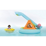 PLAYMOBIL 71687 Junior Aqua: Badeinsel mit Wasserrutsche, Konstruktionsspielzeug 