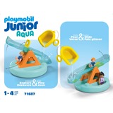 PLAYMOBIL 71687 Junior Aqua: Badeinsel mit Wasserrutsche, Konstruktionsspielzeug 