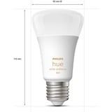 Philips Hue E27 Viererpack 4x570lm 60W, LED-Lampe Viererpack, ersetzt 60 Watt