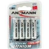 Ansmann Extreme Lithium Mignon AA, Batterie silber, 4 Stück