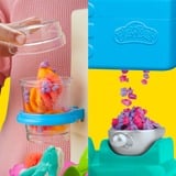 Hasbro Play-Doh Regenbogen Eismaschine, Kneten 