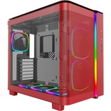 Montech KING 95 PRO, Tower-Gehäuse rot, Tempered Glass x 2