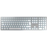 CHERRY KW 9100 SLIM FOR MAC, Tastatur silber/weiß, DE-Layout, Cherry SX-Scherentechnologie