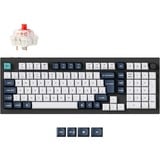 Keychron Q5 Max, Gaming-Tastatur schwarz/mehrfarbig, DE-Layout, Gateron Jupiter Red, Hot-Swap, Aluminiumrahmen, RGB