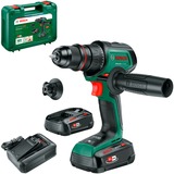 Bosch Akku-Bohrschrauber AdvancedDrill 18V-80 QuickSnap grün/schwarz, 2x Li-Ionen Akku 2,5Ah, POWER FOR ALL ALLIANCE