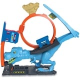 Hot Wheels City T-Rex Attacke Spielset, Rennbahn inkl. 1 Spielzeugauto