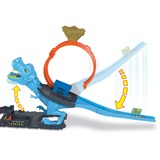 Hot Wheels City T-Rex Attacke Spielset, Rennbahn inkl. 1 Spielzeugauto