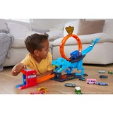 Hot Wheels City T-Rex Attacke Spielset, Rennbahn inkl. 1 Spielzeugauto