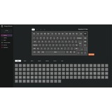 Keychron V1 Max, Gaming-Tastatur schwarz/blaugrau, DE-Layout, Gateron Jupiter Banana, Hot-Swap, RGB