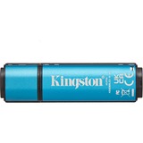 Kingston IronKey Vault Privacy 50 64 GB, USB-Stick hellblau/schwarz, USB-A 3.2 Gen 1