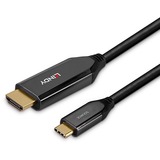 Lindy USB Adapterkabel, USB-C Stecker > HDMI 8K Stecker schwarz, 3 Meter, 8K 60Hz, + HDR